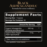 Stress to Strength Stack BlackAshwagandha Supplement Facts